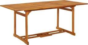 vidaXL Σετ Τραπεζαρίας Κήπου 9 Τεμαχίων 180x90x75 εκ. Μασίφ Ακακία