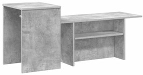 vidaXL Τραπέζι κονσόλας Σκυρόδεμα Γκρι 91,5 x 35 x 38,5 εκ