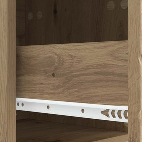 vidaXL Κομοδίνο Artisan Δρυς 62 x 34,5 x 48 εκ Επεξεργασμένο Ξύλο