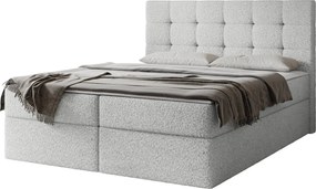 Επενδυμένο Κρεβάτι Luanda-Γκρι Ανοιχτό-180x200