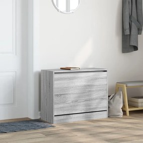 vidaXL Παπουτσοθήκη Γκρι Sonoma 80x34x63 εκ. από Επεξεργ. Ξύλο