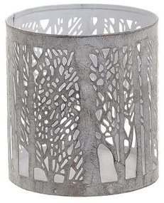 Κηροπήγιο Για Ρεσώ 3-70-213-0007 Grey 10Χ10 Inart Metal
