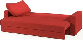 Καναπές Kleio Τριθέσιος-195φ 80β εκ.-Κόκκινο