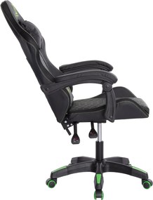 ΠΟΛΥΘΡΟΝΑ GAMING LOOT HM1204 ΜΑΥΡΟ-ΠΡΑΣΙΝΟ PVC 60x60x120Υεκ.