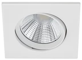 Pamir Τετράγωνο Μεταλλικό Χωνευτό Σποτ με Ενσωματωμένο LED και Θερμό Λευκό Φως σε Λευκό χρώμα 5x5cm Trio Lighting 650410131