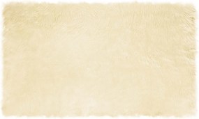 vidaXL Χαλί από τεχνητό πρόβειο δέρμα TAFALLA Κρεμ 100 x 200 cm