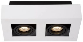 Φωτιστικό Οροφής Lucide 09119-11-31 XIRAX Λευκό (White)|Μαύρο Ματ (Black Mat) 2200 K