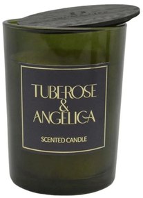 Αρωματικό Κερί Σε Δοχείο Tuberose & Angelica 833153 8x8x10,5cm Dark Green Ankor Glass