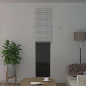 vidaXL Βενετσιάνικη Σκίαση Λευκός 213 x 60 εκ 25 mm PVC