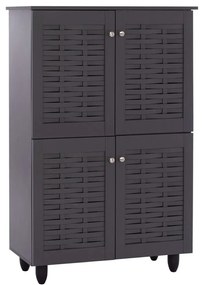 Παπουτσοθήκη - Ντουλάπι Kabira HM2210.10 77x34x123cm Grey Wood