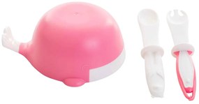 Παιδικό Σετ Φαγητού 4τμχ Baby To Love Whale BTL701903 Ροζ