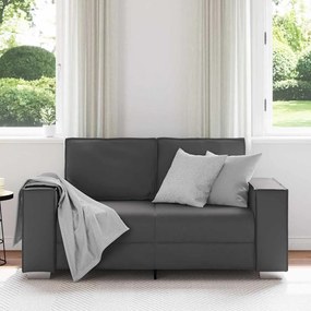 vidaXL Καναπές Loveseat 160 εκ με μαξιλάρι Γκρι Τεχνητό δέρμα