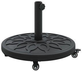 vidaXL Βάση Ομπρέλας με Ρόδες για Πόλους Ø38-48 mm 13 kg Στρογγυλή