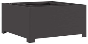 vidaXL Φωτιά Μαύρο 80 x 80 x 40 cm Κρύα έλαση από χάλυβα