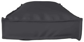 vidaXL Μαξιλάρι παλέτας για πάγκο Μαύρο 120 x 40 x 8 εκ Ύφασμα Oxford