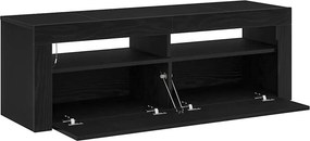 vidaXL Ντουλάπι TV 120 x 35 x 40 εκ. Μαύρη Οξυά Επεξεργασμένο Ξύλο