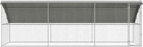 vidaXL Κλουβί Σκύλου 3 pcs Ασημί 6 x 2 x 2 m Γαλβανισμένος χάλυβας