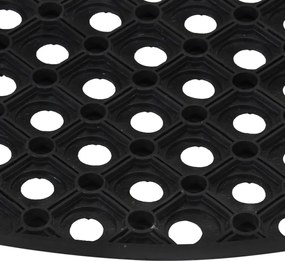 vidaXL Πατάκι Εισόδου Ημικυκλικό 45 x 75 εκ. Καουτσούκ