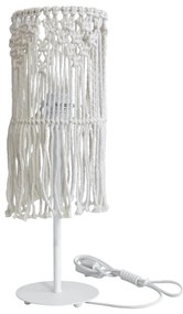 Φωτιστικό Επιτραπέζιο - Πορτατίφ Mac-01PR 31-1118 White Heronia Rope, Plastic