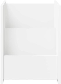 vidaXL Ράφι Περιοδικών Λευκό 35 x 35 x 45 εκ Επεξεργασμένο ξύλο