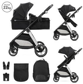 LORELLI ΠΟΛΥΚΑΡΟΤΣΙ ΜΕΤΑΤΡΕΠΟΜΕΝΟ 2 ΣΕ 1 ASPEN BLACK 10022062501