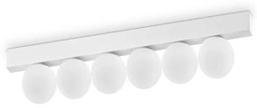 Φωτιστικό Οροφής - Ράγα Ping Pong 328256 43,5x6x9cm Led 1500lm 18W 3000K White Ideal Lux