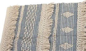 Χαλί DKD Home Decor 230 x 160 x 2 cm Μπλε βαμβάκι Λευκό Boho