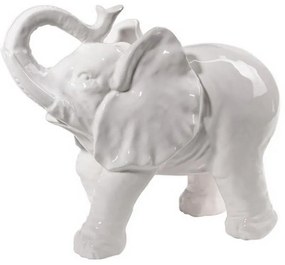 Artekko Elephant Διακοσμητικός Ελέφαντας Κεραμικό Λευκό (23.1x10.7x19.1)cm