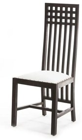 Καρέκλα τραπεζαρίας με δέρμα - Ξύλο - 201-0005