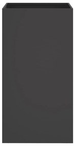 Ζαρντινιέρα Μαύρη 42x38x75 εκ. από Χάλυβα Ψυχρής Έλασης - Μαύρο