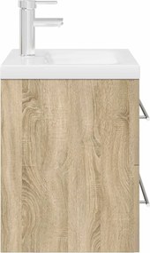 vidaXL Σετ Επίπλων Μπάνιου 2 Τεμαχίων Sonoma Δρυς Επεξεργασμένο Ξύλο