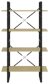 vidaXL Βιβλιοθήκη με 4 Ράφια Sonoma Δρυς 80x30x140 εκ. από Επεξ. Ξύλο