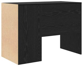 vidaXL Γραφείο με ράφι Μαύρη δρυς 102 x 50 x 75 εκ Επεξεργασμένο ξύλο