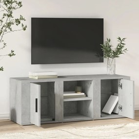 vidaXL Έπιπλο Τηλεόρασης Γκρι Σκυρ. 100x31,5x35 εκ. Επεξ. Ξύλο
