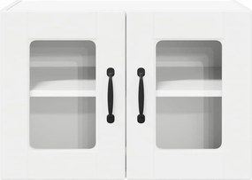 vidaXL Ραφιέρα τοίχου PORTO 2 pcs Λευκό Επεξεργασμένο Ξύλο