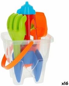 Σετ Παιχνιδιών για τη Παραλία Colorbaby πολυπροπυλένιο (16 Μονάδες)