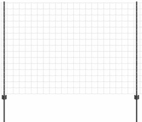 vidaXL Φράχτης με Στήλες. Γκρι 1.5 x 10 m Ατσάλι