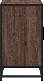 vidaXL ντουλάπι νιπτήρα μπάνιου καφέ δρυς 90x33x60 cm