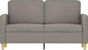vidaXL Καναπές Διθέσιος Taupe 120 εκ. Υφασμάτινος