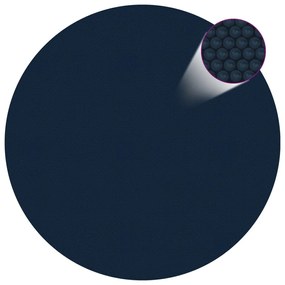 Κάλυμμα Πισίνας Ηλιακό Μαύρο/Μπλε 250 εκ. από Πολυαιθυλένιο - Μαύρο