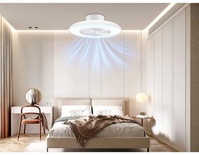 Ανεμιστήρας οροφής 2 σε 1 Beper P206VEN650, Λάμπα LED, 40W, 3 ταχύτητες, Χρονοδιακόπτης, Λευκό