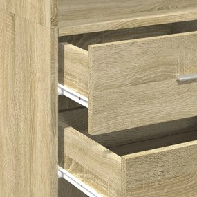 vidaXL Ντουλάπι Sonoma Δρυς 45x42,5x185 εκ. από Επεξεργασμένο Ξύλο
