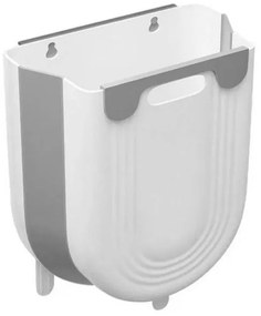 Πτυσσόμενος Κάδος Απορριμμάτων 10l 22.5x16.5x28.5cm Γκρι CLN-0052  CLN-0052