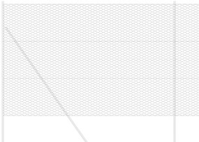 vidaXL Εξαγωνικός φράχτης Γκρι 1.6 x 25 m Ατσάλι