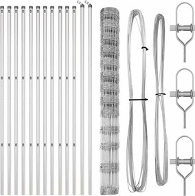 vidaXL Στύλος Περιφράξεων Γαλβανισμένο 25 x 1,5 m Ατσάλι