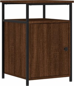 vidaXL Κομοδίνα 2 τεμ. Καφέ Δρυ 40x42x60 εκ. από Επεξεργ. Ξύλο