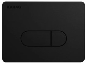 Karag S228-020 Siena Πλακέτα Καζανακίου Διπλής Λειτουργίας Black Matt
