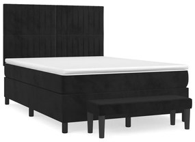 ΚΡΕΒΑΤΙ BOXSPRING ΜΕ ΣΤΡΩΜΑ ΜΑΥΡΟ 140X200 ΕΚ. ΒΕΛΟΥΔΙΝΟ 3137967