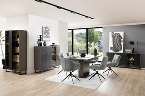 Tibet Τράπεζι Μασίφ Ακακία Σκούρο Καφέ 180x100x77