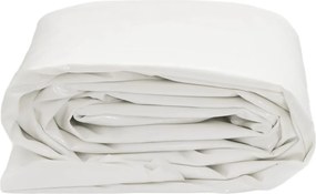 vidaXL Μουσαμάς Λευκός 4 x 7 μ. 650 γρ./μ²